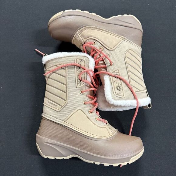 New the North Face Shellista IV Waterproof Winter Boots 5.5 Flax Walnut - Picture 3 of 7